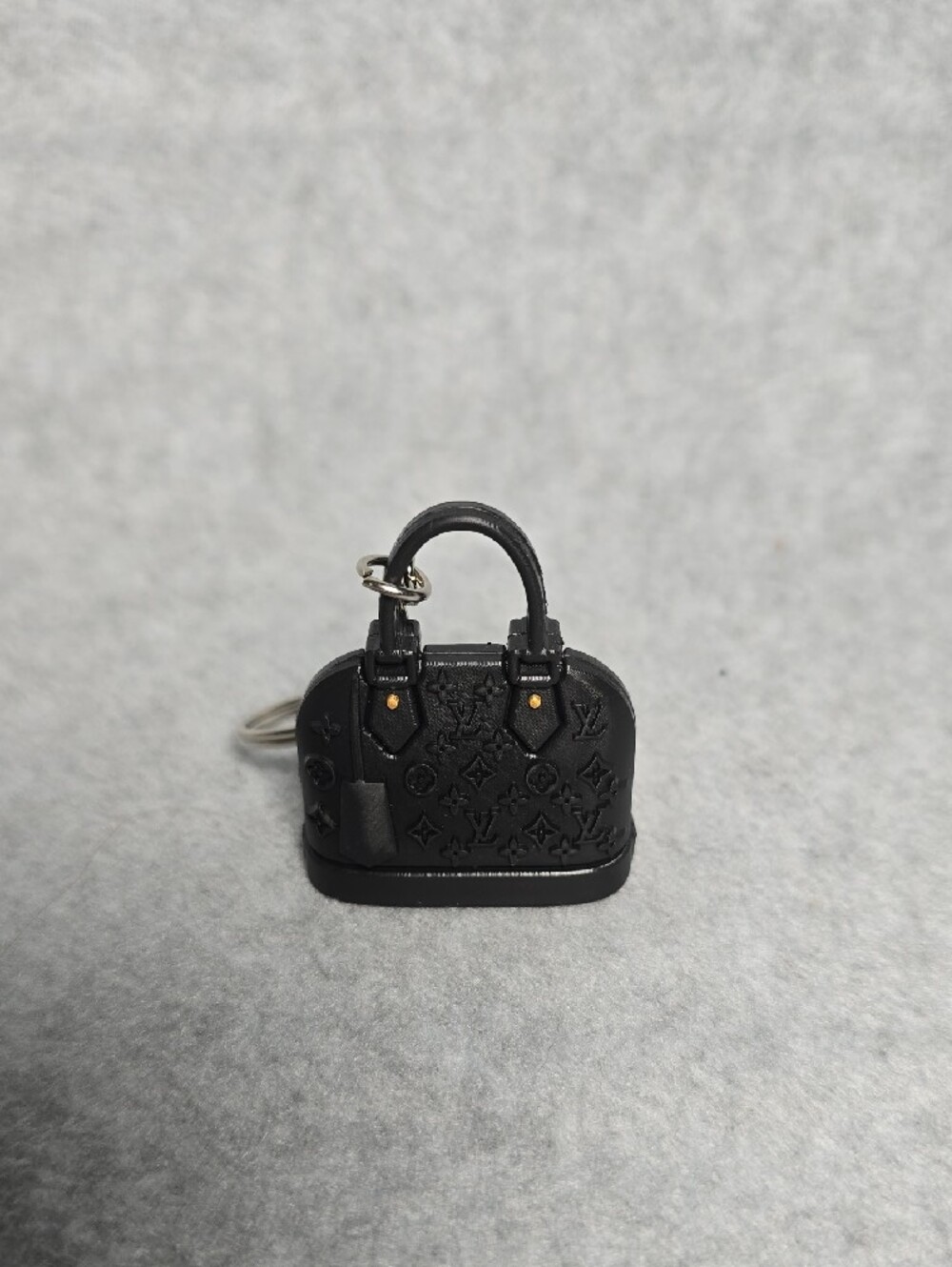 Mini Black Monogram Purse Keychain - Picture 4 of 7
